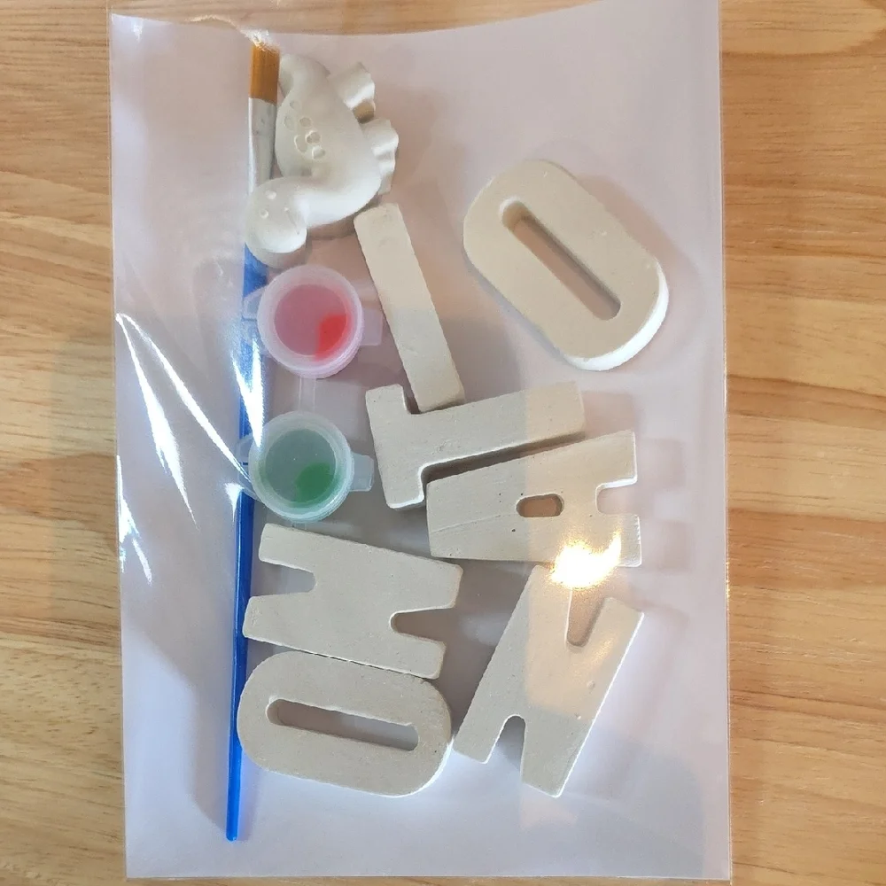 DIY Paint it yourself custom name painting kit with 1